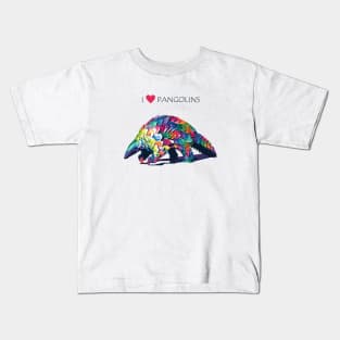 I love pangolins Kids T-Shirt